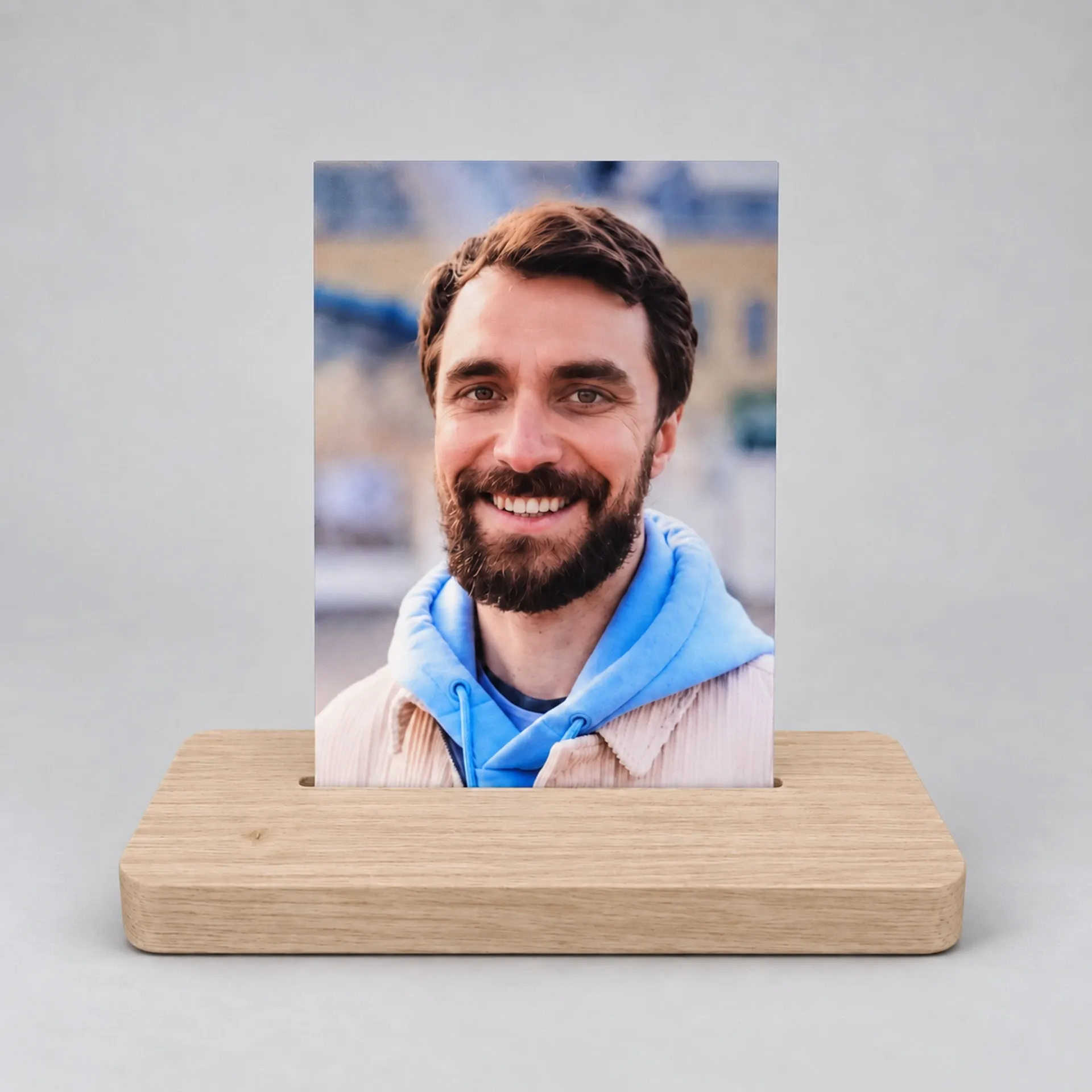 Fotostaander hout DURALUXE 180mm x 130mm (Wit Glanzend)