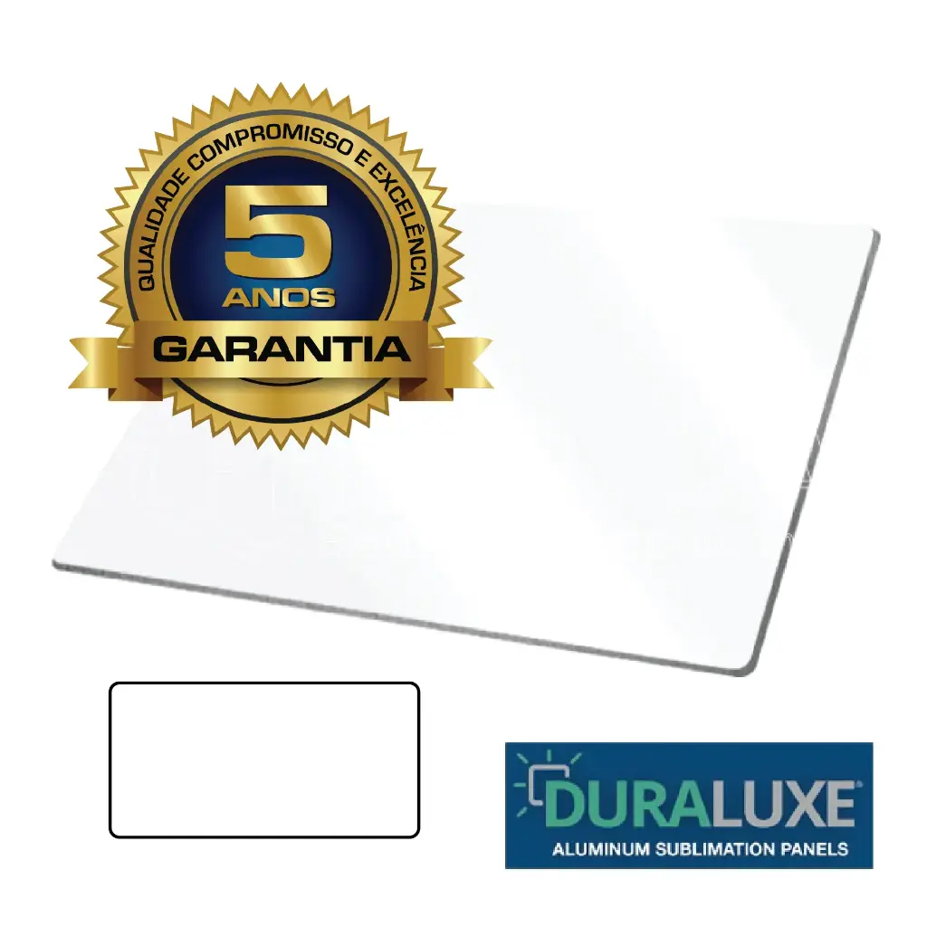 [DURE-030-025R2WG] DURALUXE Rechthoek 30mm x 25mm (Wit Glanzend)