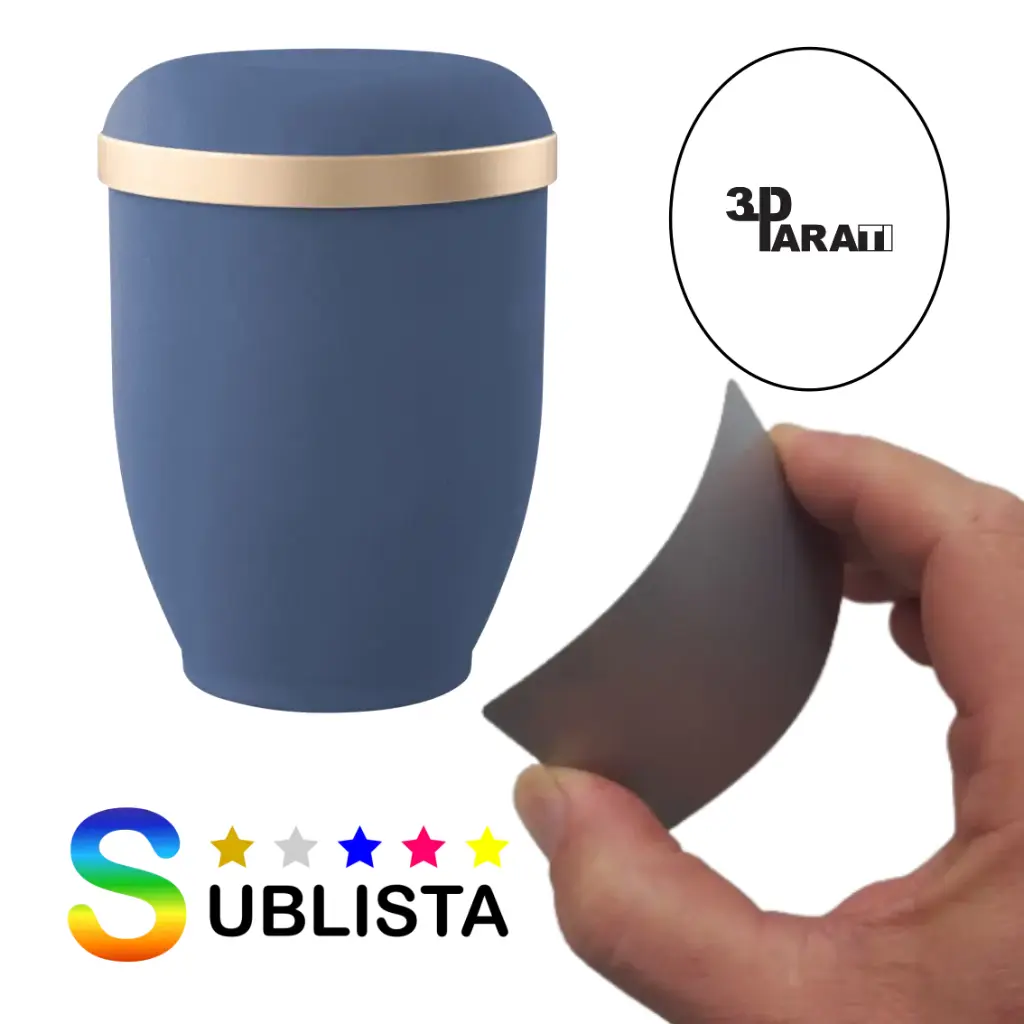 [SUBOV-070-050WG-INT] SUBLISTA Ovale 70mm x 50mm (Blanc Brillant)