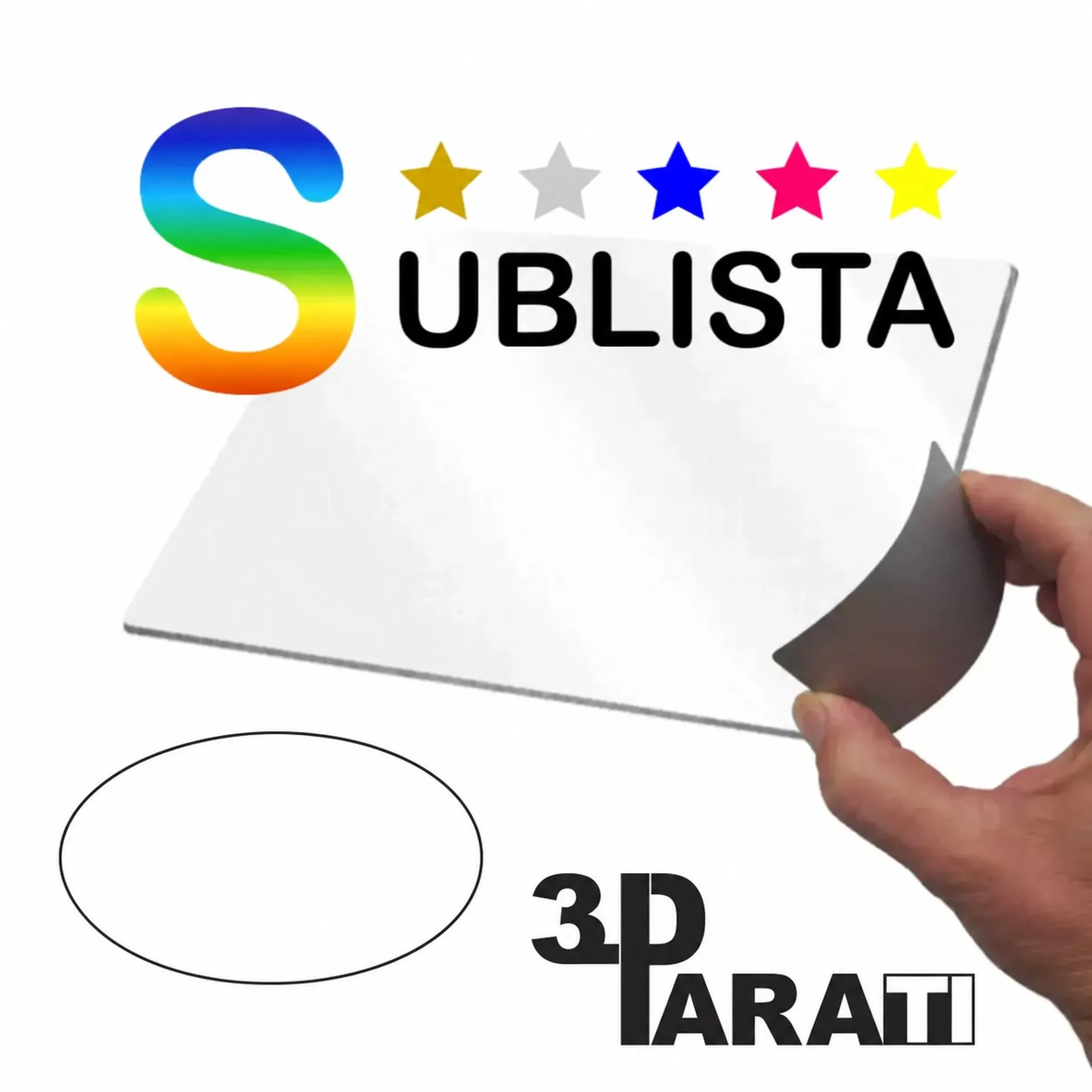 SUBLISTA Ovaal 200mm x 160mm