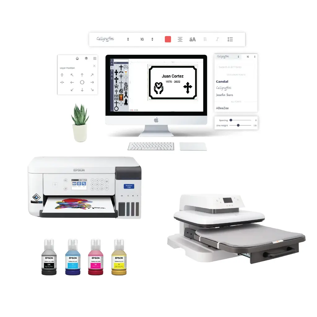 Standard with automatic heat press 38cm x 38cm (Normal)