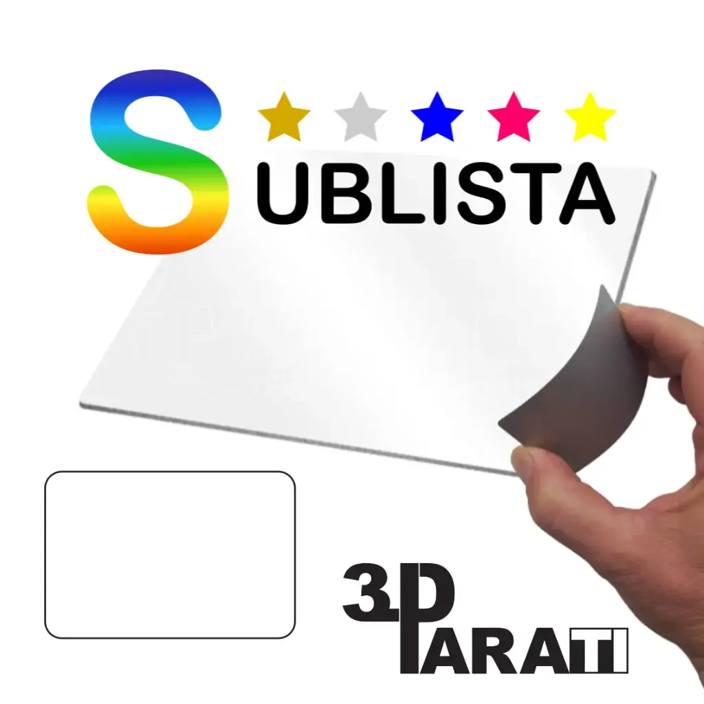 [SUBRE-165-115WG-INT] SUBLISTA Rectangle 165mm x 115mm (White Glossy)