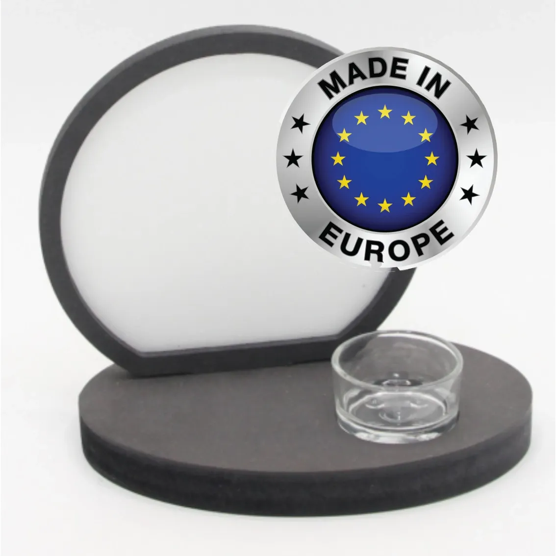 Support photo rond pour bougie