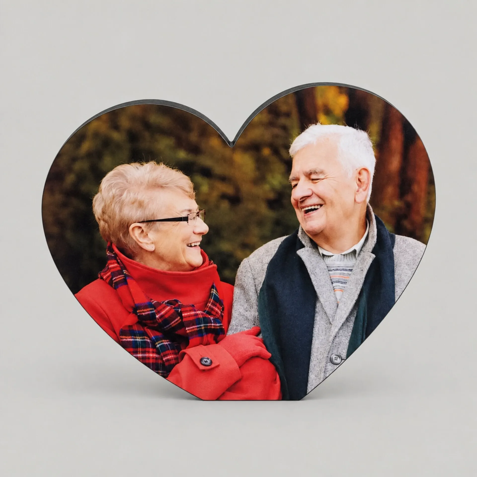 Bloc photo Cœur Noir 18 mm (plaque de sublimation Sublista incluse)