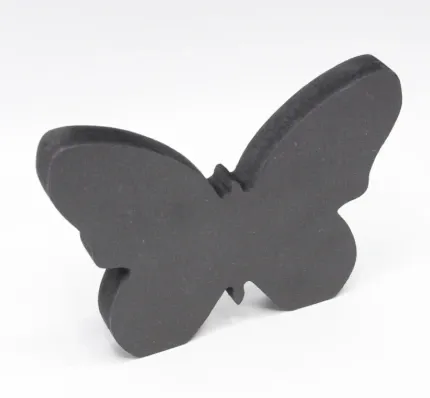 Fotoblock 18 mm Schwarzer Schmetterling (inkl. Sublimationsplatte Sublista)