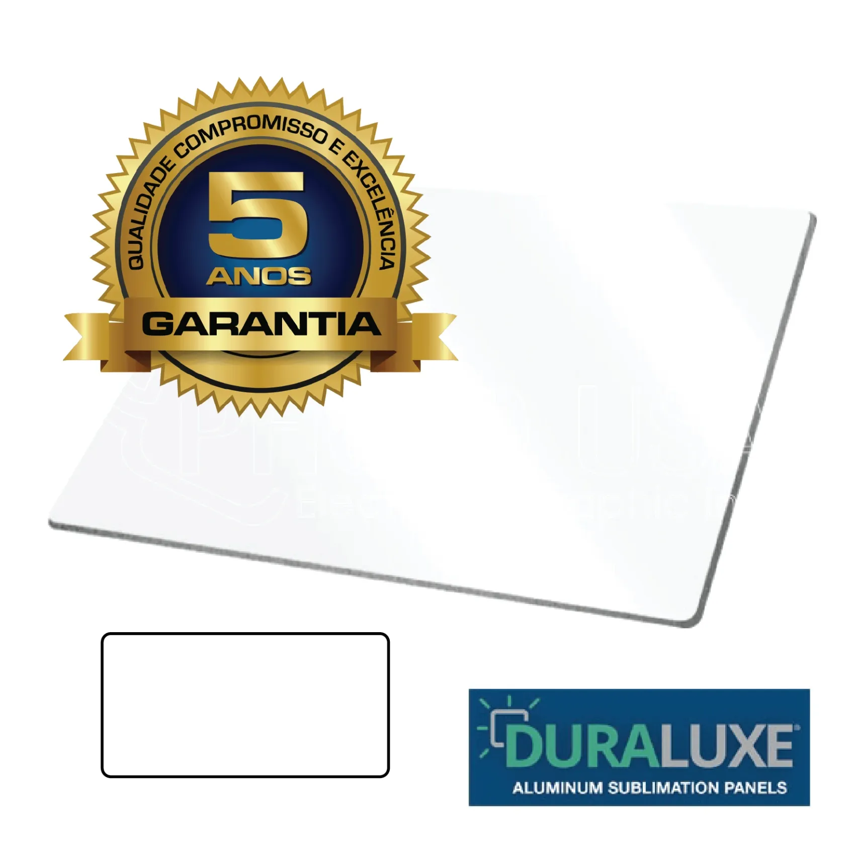 Duraluxe columbarium plate L 55cm x H 20cm (White Glossy)